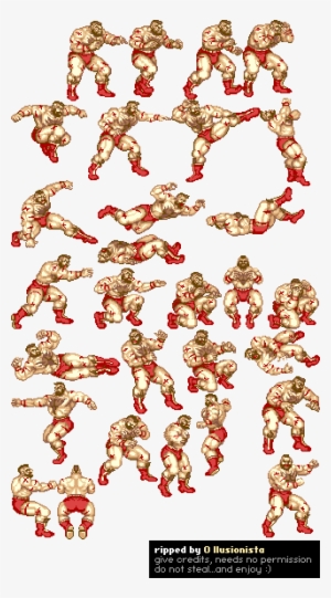 Zangief - Street Fighter Zangief Sprites