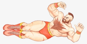 Zangief Doing His Double Kick Jump Attack - Street Fighter Zangief Gay Porn