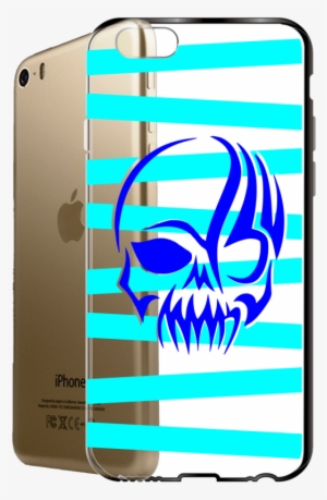 Blue Skull Clear Case - Bleach Skull