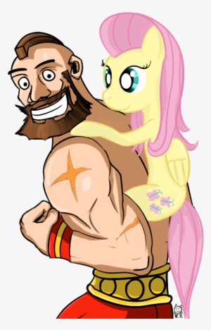 Cheshiresdesires, Crossover, Fluttershy, Human, Piggyback - Cartoon