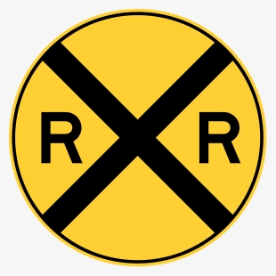Contact - Railroad Crossing Sign Clipart