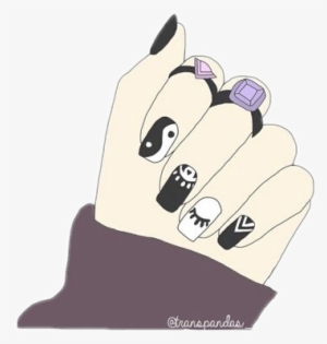 Puño Uñas Anillos Esmalte Emoji Emojis Emojisticker - Overlays Transparent Tumblr Hipster Png
