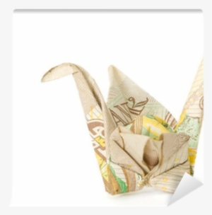 £10 Note Origami Crane Wall Mural • Pixers® • We Live - Origami