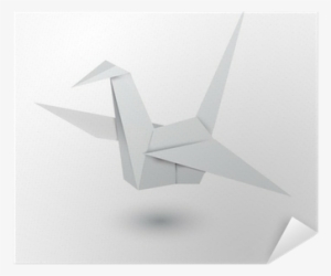 Illustration Of Origami Crane Isolated On White Background - Origami
