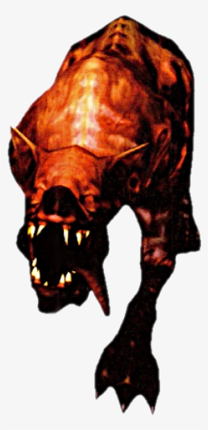 Flaming Attack Dog - Dark Souls Undead Attack Dog
