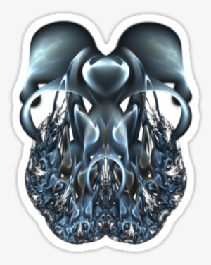 Blue Flame Skull