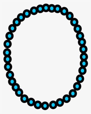 Necklace Aqua Beads Clip Art At Clker - Tutu Vector