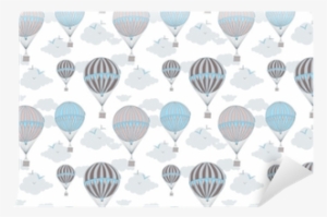 Background With Hot Air Balloons Wall Mural • Pixers® - Hot Air Balloon