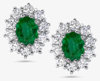 Transparent Diamond Ruby Or Sapphire Emerald Earrings