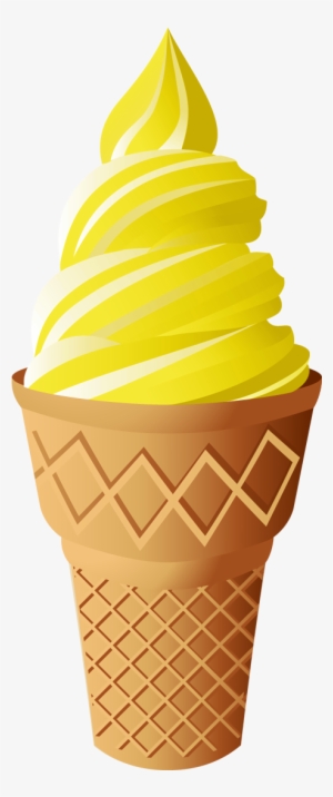 Free Download Ice Cream Vector Clipart Ice Cream Cones - Yellow Ice Cream Png