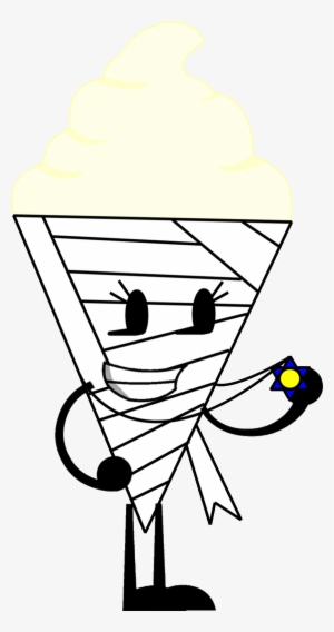 Ice Cream As A Mummy Vector - Clip Art