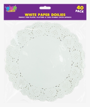 2 Of 3 40 X White Round Paper Doilies - Doily