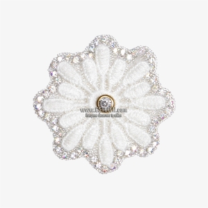 Snow-like White Embroidery Patch With Rhinestones - Fallout 76 Leaked Release Date