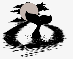 Whale Tail Tear Drop, Help Save The Whales Support - Canvas Print