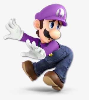 Ultimatei Recolored Luigi's Smash 5 Render To Purple - Super Smash Bros Ultimate Luigi Render