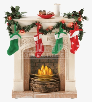 Christmas Figurine By Possible Dreams - Possible Dreams 4049274 Lit Fireplace