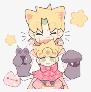 #dio Brando #giorno Giovanna #cat #cute #jjba - Giorno Giovanna Cute