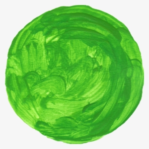 Free Download - Green Paint Stroke Circle Png