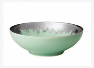 Aura Sea Glass And Platinum Brushstroke Cereal Bowl