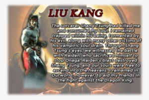 Liu Kang's Bio - Liu Kang
