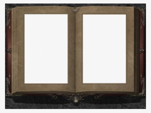 Open Book Frame - Three Photo Frame Collage Transparent