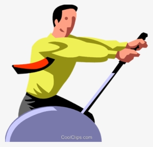 Businessman Pulling A Lever Royalty Free Vector Clip - Pulling Lever Clipart