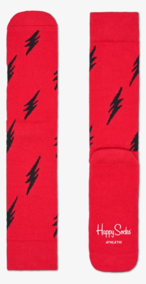 Show Off Your Speed In Lightning Bolt Athletic Socks - Sock