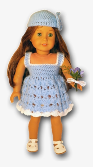 American Girl Or 18" Doll Summer Dress Crochet Pattern - Crochet