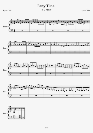 Party Time Sheet Music Composed By Ryan Chiu 1 Of 1 - Fur Elise Musescore