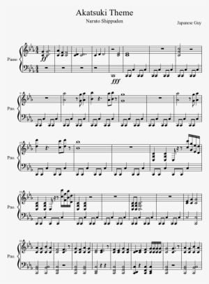 Akatsuki Theme Sheet Music Composed By Japanese Guy - Little Happiness Piano Sheet