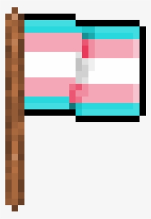A Pixel Art Trans Flag I Made - Pixel