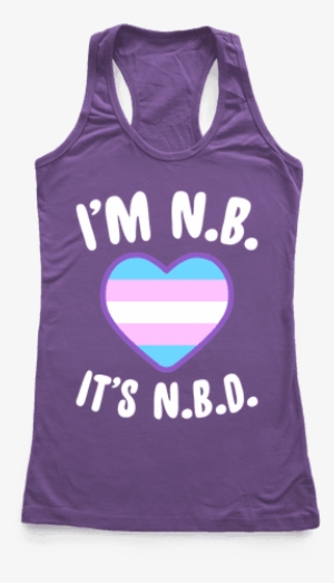 I'm N.b., It's N.b.d. (transgender Flag) Tote Bag:
