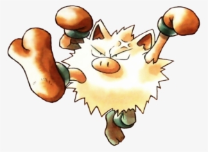 Primeape Pokemon Red And Blue Official Art - Primeape Pokemon Red And Blue