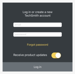 Login Window - Techsmith
