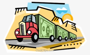 Caminhão De Dinheiro - Money Truck Cartoon
