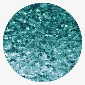 Blue Glitter - Circle