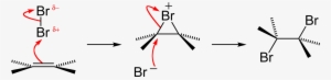 Two Arrows Are Shown In This Mechanism - Bromine Addition To Alkene