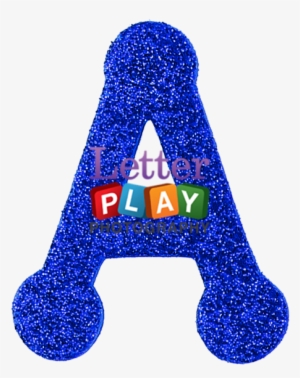 Buy Letterblueglitter The Letter A In Blue Glitter