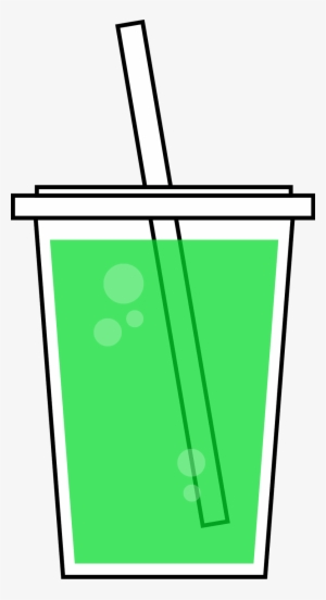 Cup Clipart Slushie - Green Juice Clipart