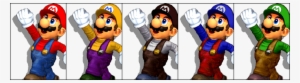 Mariocolorsmelee - Mario Super Smash Bros Melee Alternate Costumes