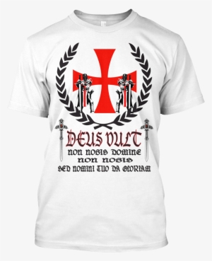 Deus Vult Hanes Tagless Tee T-shirt - Camisa Deus Vult