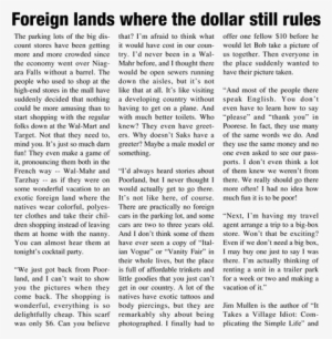 Village-idiot - Sustainability In Newspaper Article