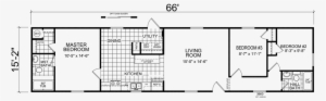 3 Beds - 18 Mobile Home Floor Plan