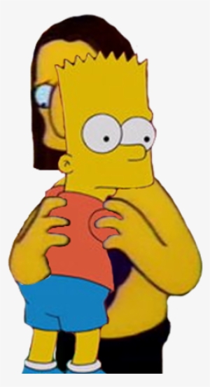 Bart Hugging Jimbo Like Friends - Portable Network Graphics