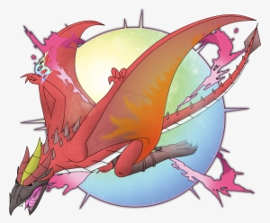 Mega Evolution Rodan - Cartoon