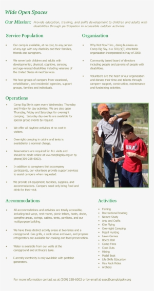 Get Involved - Camp Big Sky