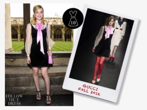 Elle Fanning In Gucci Fall - Elle Fanning Gucci Show