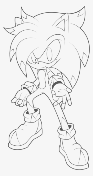 Drawn Lightning Static - Line Art