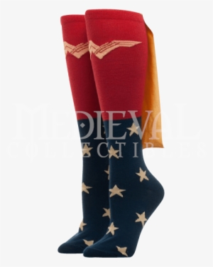Wonder Woman Movie Caped Knee High Socks - Wonder Woman Knee High Socks