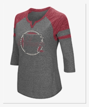 Arkansas Razorback 3/4 Sleeve Tee - Long-sleeved T-shirt